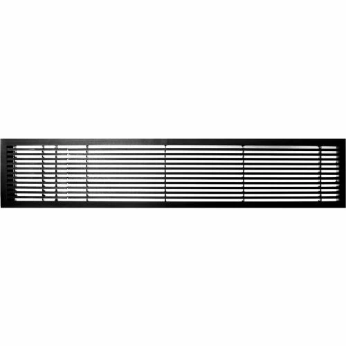 Architectural Grille AG20 Series 4" x 36" Solid Alum Fixed Bar Supply/Return Air Vent Grille, Black-Gloss w/Left Door 1 Architectural Grille AG20 Series 4" x 36" Solid Alum Fixed Bar Supply/Return Air Vent Grille, Black-Gloss w/Left Door