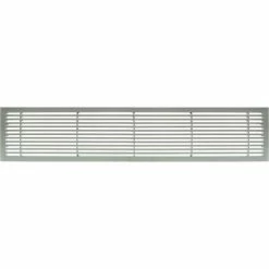 Architectural Grille AG20 Series 4" x 42" Solid Alum Fixed Bar Supply/Return Air Vent Grille, Brushed Satin