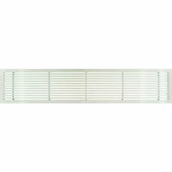 Architectural Grille AG20 Series 4" x 42" Solid Alum Fixed Bar Supply/Return Air Vent Grille, White-Gloss