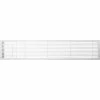 Architectural Grille AG20 Series 4" x 42" Solid Alum Fixed Bar Supply/Return Air Vent Grille, White-Matte w/Left Door