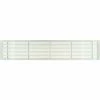 Architectural Grille AG20 Series 6" x 24" Solid Alum Fixed Bar Supply/Return Air Vent Grille, White-Gloss