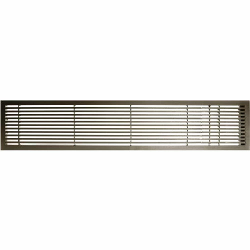 Architectural Grille AG20 Series 6" x 24" Solid Alum Fixed Bar Supply/Return Air Vent Grille, Antique Bronze w/Right Door 1 Architectural Grille AG20 Series 6" x 24" Solid Alum Fixed Bar Supply/Return Air Vent Grille, Antique Bronze w/Right Door