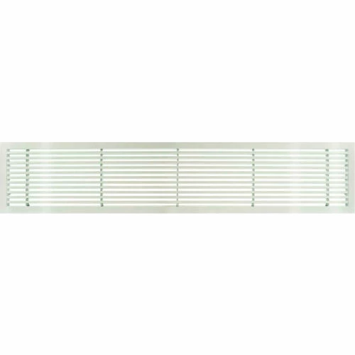 Architectural Grille AG20 Series 6" x 30" Solid Alum Fixed Bar Supply/Return Air Vent Grille, White-Gloss 1 Architectural Grille AG20 Series 6" x 30" Solid Alum Fixed Bar Supply/Return Air Vent Grille, White-Gloss