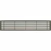 Architectural Grille AG20 Series 6" x 30" Solid Alum Fixed Bar Supply/Return Air Vent Grille, Antique Bronze