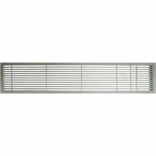 Architectural Grille AG20 Series 6" x 36" Solid Alum Fixed Bar Supply/Return Air Vent Grille, Brushed Satin w/Right Door 1 Architectural Grille AG20 Series 6" x 36" Solid Alum Fixed Bar Supply/Return Air Vent Grille, Brushed Satin w/Right Door