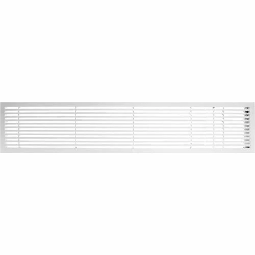 Architectural Grille AG20 Series 6" x 42" Solid Alum Fixed Bar Supply/Return Air Vent Grille, White-Gloss w/Right Door 1 Architectural Grille AG20 Series 6" x 42" Solid Alum Fixed Bar Supply/Return Air Vent Grille, White-Gloss w/Right Door