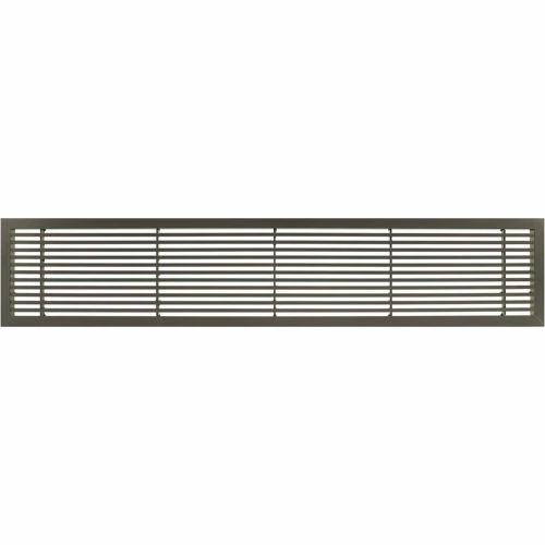 Architectural Grille AG20 Series 6" x 48" Solid Alum Fixed Bar Supply/Return Air Vent Grille, Antique Bronze 1 Architectural Grille AG20 Series 6" x 48" Solid Alum Fixed Bar Supply/Return Air Vent Grille, Antique Bronze