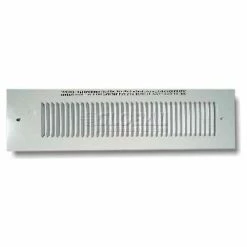 King Electric King KT Series Overlap Grille KTG-OL-W, 1/2" All Sides, White