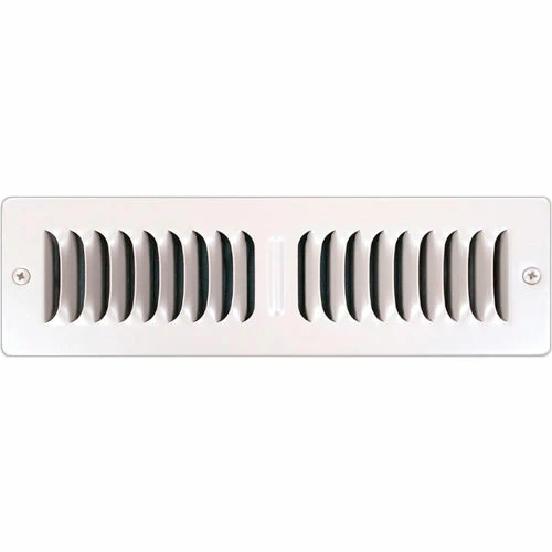 Speedi-Grille Toe Space Register With 2 Way Deflection 2" X 10", White - Toe Kick 1 Speedi-Grille Toe Space Register With 2 Way Deflection 2" X 10", White - Toe Kick