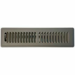Speedi-Grille Floor Vent Register With 2 Way Deflection 2" X 12", Storm Gray - Floor