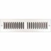 Speedi-Grille Toe Space Register With 2 Way Deflection 2" X 12", White - Toe Kick