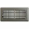 Speedi-Grille Floor Vent Register With 2 Way Deflection 4" X 12", Storm Gray - Floor