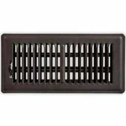 Speedi-Grille Floor Vent Register With 2 Way Deflection 4" X 8", Bronze - Floor