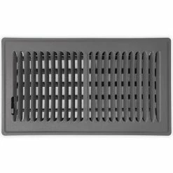 Speedi-Grille Floor Vent Register With 2 Way Deflection 6" X 10", Storm Gray - Floor