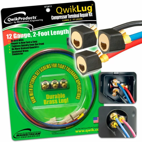 Qwik Products 3 Terminal Repair Lugs QT2812 - 12AWG, 2' Leads With Nut - Pkg Qty 10 9 Qwik Products 3 Terminal Repair Lugs QT2812 - 12AWG, 2' Leads With Nut - Pkg Qty 10 - Image 9