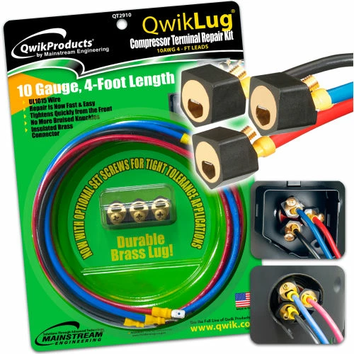 Qwik Products 3 Terminal Repair Lugs QT2910 - 10 AWG, 4' Leads With Spade - Pkg Qty 10 9 Qwik Products 3 Terminal Repair Lugs QT2910 - 10 AWG, 4' Leads With Spade - Pkg Qty 10 - Image 9