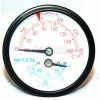 Mitco B136-5M Boiler Gauge, 2-1/2"Dia. X 3"L, 1/4"NPT, Center Back Connection