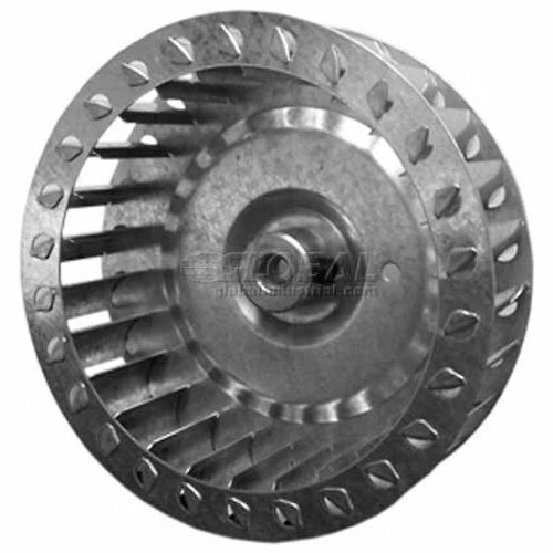 PEMS Single Inlet Blower Wheel, 5-1/4" Dia., CCW, 3450 RPM, 1/2" Bore, 2-1/16"W, Galvanized 1 PEMS Single Inlet Blower Wheel, 5-1/4" Dia., CCW, 3450 RPM, 1/2" Bore, 2-1/16"W, Galvanized