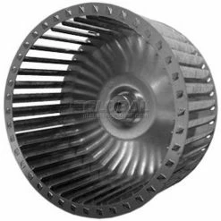 PEMS Single Inlet Blower Wheel, 5-3/4" Dia., CW, 3450 RPM, 1/2" Bore, 3-13/16"W, Galvanized