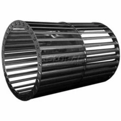 PEMS Double Inlet Blower Wheel, 5-1/4" Dia., CCW, 3450 RPM, 1/2" Bore, 6-7/8"W, Aluminum