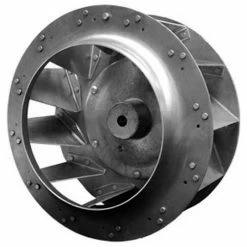 PEMS Backward Incline Centrifugal Wheel, Rated 3450 RPM, Riveted, Aluminum, 12-3/16" Dia., 4-15/16"W