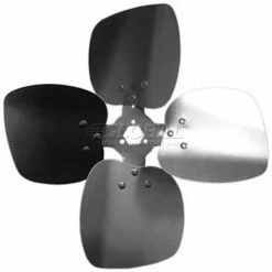 PEMS Four Wing Condenser Fan Blade, Interchangeable Hub, Aluminum Blade, CCW, 12" Dia., 33° Pitch