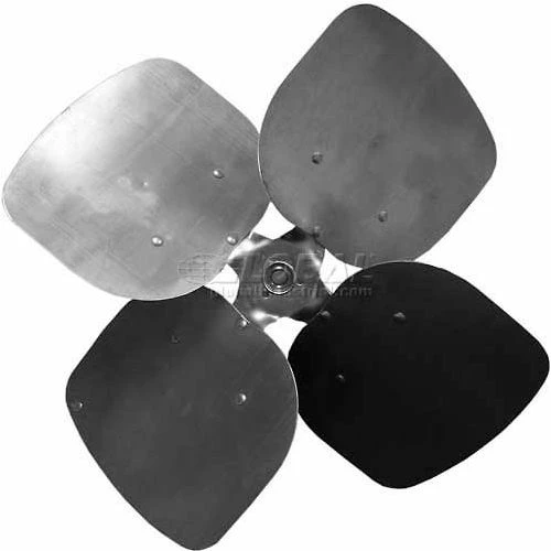 PEMS Four Wing Condenser Fan Blade, Fixed Hub, Aluminum Blade, 20" Dia., 33° Pitch, CW 1 PEMS Four Wing Condenser Fan Blade, Fixed Hub, Aluminum Blade, 20" Dia., 33° Pitch, CW