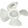 PEMS Small Plastic Push-On Fan Blade, 4" Dia., CW, 1/8" Bore, 3/4" Blade Depth, 4 Blade