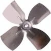 PEMS Small Fixed Hub Fan Blade, 5-1/2" Dia., 27° Pitch, CCW, 1/4" Bore, 3/4" Blade Depth, 4 Blade