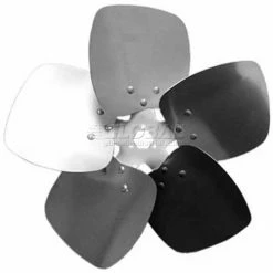 PEMS Five Wing Condenser Fan Blade, Interchangeable Hub, Aluminum, CW, 22" Dia., 33° Pitch