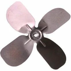 PEMS Small Fixed Hub Fan Blade, 6-1/2" Dia., 27° Pitch, CCW, 1/4" Bore, 13/16" Blade Dep., 4 Blade