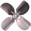 PEMS Small Fixed Hub Fan Blade, 6-1/2" Dia., 27° Pitch, CW, 1/4" Bore, 13/16" Blade Depth, 4 Blade