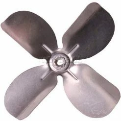 PEMS Small Fixed Hub Fan Blade, 6-1/2" Dia., 27° Pitch, CW, 1/4" Bore, 13/16" Blade Depth, 4 Blade