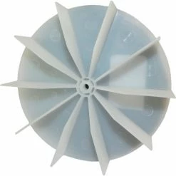 PEMS Small Plastic Push-On Fan Blade, 4-5/8" Dia., CCW or CW, 7/32" Bore, 1" Blade Depth, Wheel Blade