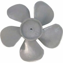 PEMS Small Plastic Push-On Fan Blade, 6-5/8" Dia., CW, 7/32" Bore, 1-1/4" Blade Depth, 5 Blade