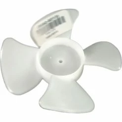 PEMS Small Plastic Push-On Fan Blade, 4" Dia., CW, 3/16" Bore, 3/4" Blade Depth, 4 Blade