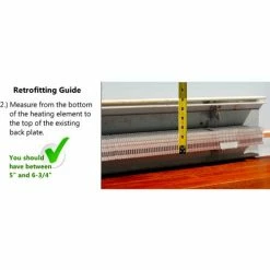 Baseboarders® Premium Series 7 ft Steel Easy Slip-on Baseboard Heater Cover, White 17 Baseboarders® Premium Series 7 ft Steel Easy Slip-on Baseboard Heater Cover, White -HVAC Hardware & Parts Shop Retrofitting3 3