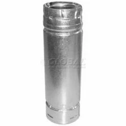 Duravent Pellet Vent Pipe 3112B 4"D X 12"H Black