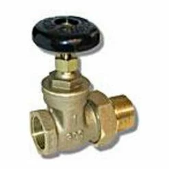 Wal-Rich® 0409004 1-1/4" Straight Steam Radiator Gate Valves - Pkg Qty 3