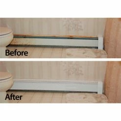 Neatheat 6 Ft. Hot Water Hydronic Baseboard Cover - NH6 -HVAC Hardware & Parts Shop before after